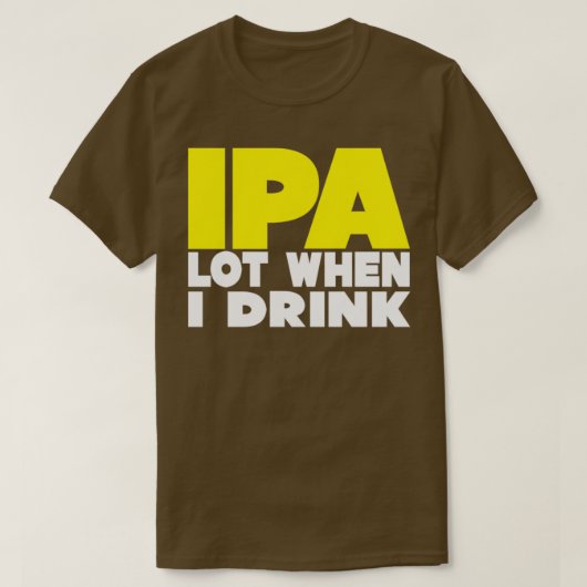 トリブレンドを飲む時のIPAロット Tシャツ (デザイン正面)
