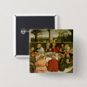 トリプティク、左のパネル、Philipp Melanchthon 缶バッジ (正面&裏面)