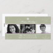 トリプティチ聖人雪片写真カード シーズンカード (正面/裏面)