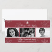 トリプティック スカーレット スノーフレーク フォトカード シーズンカード (正面/裏面)