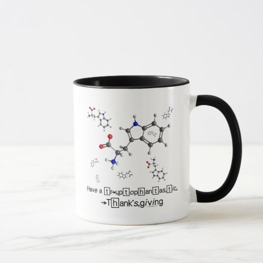 トリプトファン分子 マグカップ (右)