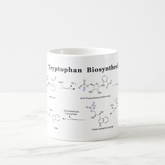 トリプトファン生合成図 コーヒーマグカップ (中央)