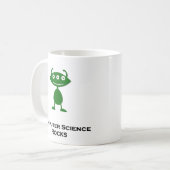 トリプルアイコンピュータサイエンスロックグリーン コーヒーマグカップ (正面左)