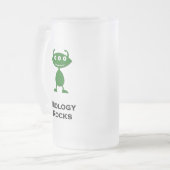 トリプルアイバイオロジーロックグリーン フロストグラスビールジョッキ (正面左)