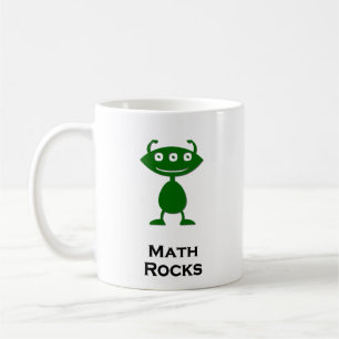 トリプルアイ数学の岩(緑) コーヒーマグカップ