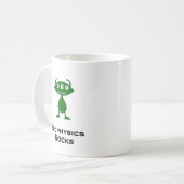 トリプルアイ生物物理学の岩の緑 コーヒーマグカップ (正面左)