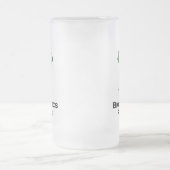 トリプルアイ生物物理学の岩の緑 フロストグラスビールジョッキ (中央)