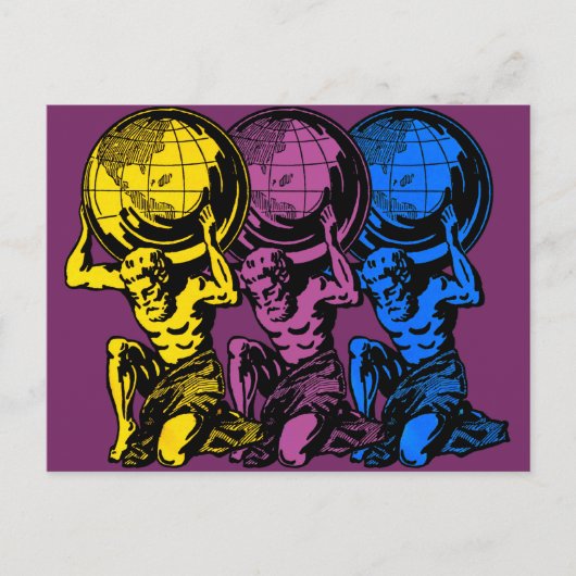 トリプルアトラス葉書 ポストカード (正面)