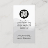 トリプルウェーブダークブルービジネスカード 名刺 (裏面)