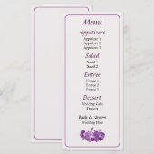 トリプルオーキッドトリオメニュー メニュー (正面/裏面)