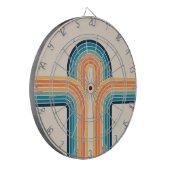 トリプルカラフルレトロアーチ ダーツボード (正面左)
