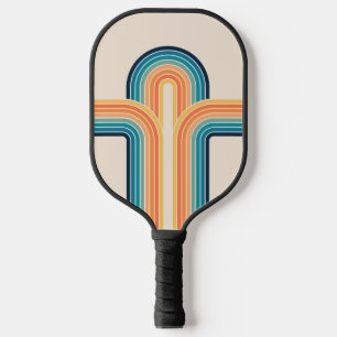 トリプルカラフルレトロアーチ ピックルボールラケット
