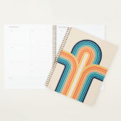 トリプルカラフルレトロアーチ プランナー手帳 (ディスプレー)
