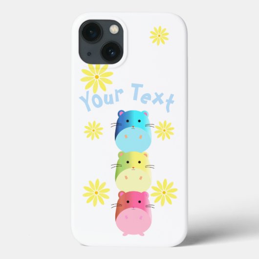 トリプルカワイイかわいいカスタムハムスターケースメイトiPhon Case-Mate iPhoneケース (裏面)
