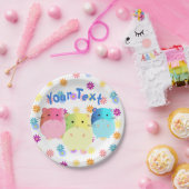 トリプルキュートかわいいハムスターカスタムズ ペーパープレート (パーティー)