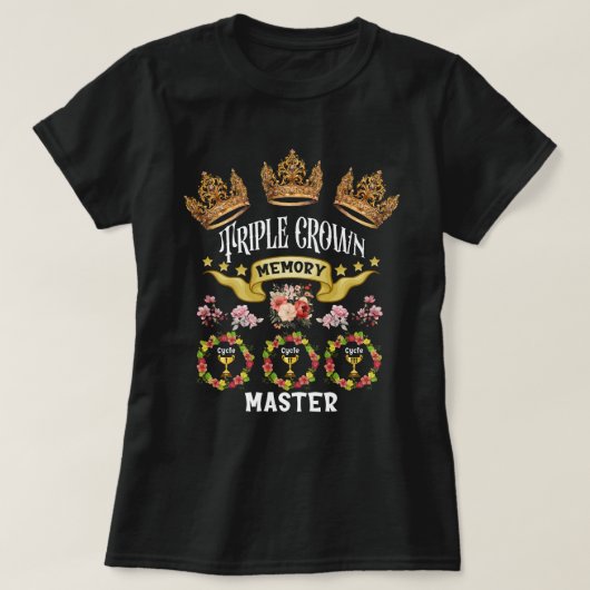トリプルクラウンメモリアルマスターCCフローラ Tシャツ (デザイン正面)