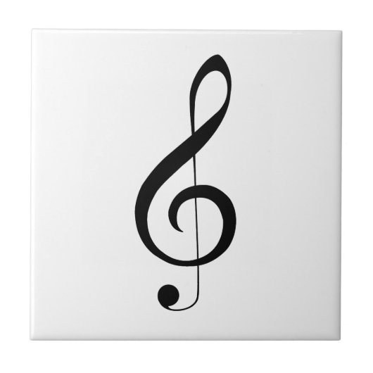 トリプルクレフ、 音符記号ミュージカルノート タイル (正面)