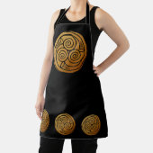 トリプルケルト結び目模様スワールマンダラ エプロン (インサイチュ)