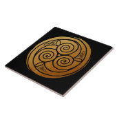 トリプルケルト結び目模様スワールマンダラ タイル (側面)