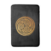 トリプルケルト結び目模様スワールマンダラ バスマット (正面縦)