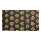 トリプルケルト結び目模様スワールマンダラ 枕カバー (裏面)