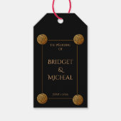 トリプルケルト結び目模様結婚旋回 ギフトタグ (正面)