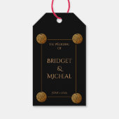 トリプルケルト結び目模様結婚旋回 ギフトタグ (裏面)