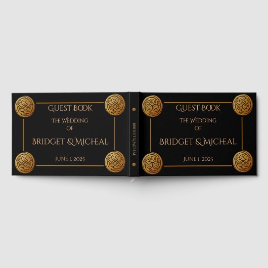 トリプルケルト結び目模様結婚旋回 ゲストブック (全面)