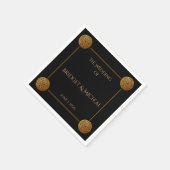 トリプルケルト結び目模様結婚旋回 スタンダードカクテルナプキン (角)