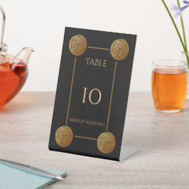 トリプルケルト結び目模様結婚旋回 台座サイン