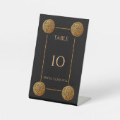 トリプルケルト結び目模様結婚旋回 台座サイン (正面)