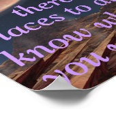 トリプルサンセット引用文上の意図的なイラストレーション ポスター (角)