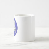 トリプルジャッカロープホワイトオンブルー コーヒーマグカップ (中央)