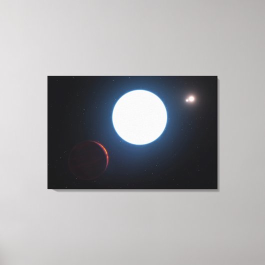 トリプルスターシステムHd 131399 キャンバスプリント (正面)