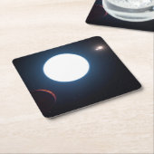 トリプルスターシステムHd 131399 スクエアペーパーコースター (アングル)