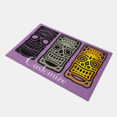 トリプルティキ彫刻サンダー_コーブ ドアマット (アングル)