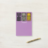 トリプルティキ彫刻サンダー_コーブ ポストイット (デスク上)