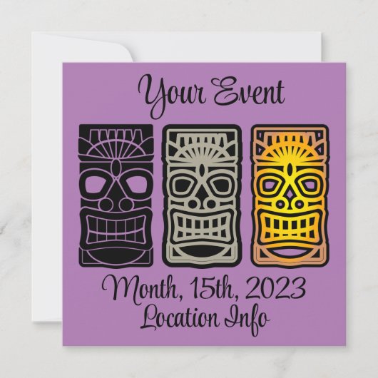 トリプルティキ彫刻サンダー_コーブ 招待状 (正面)