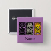 トリプルティキ彫刻サンダー_コーブ 缶バッジ (正面&裏面)