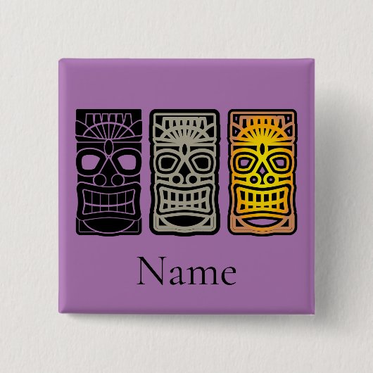 トリプルティキ彫刻サンダー_コーブ 缶バッジ (正面)