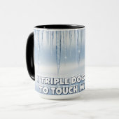 トリプルドッグあえてマグカップおもしろいクリスマスマグ マグカップ (正面左)