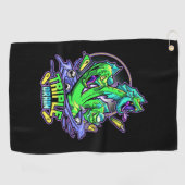 トリプルドレイントーナメントタオル ゴルフタオル (横)