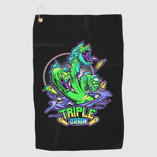 トリプルドレイントーナメントタオル ゴルフタオル (正面)