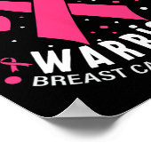 トリプルネガティブ戦士ピンクハート乳がんA ポスター (角)