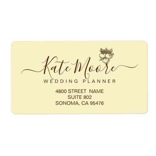 トリプルハーツ＆クラウン ビジネス 返送 ラベル (正面)