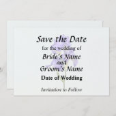 トリプルパープルアイリス セーブザデート (正面/裏面)