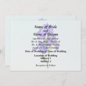 トリプルパープル結婚アイリスの供給 招待状 (正面/裏面)