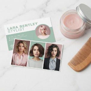 トリプルフォトスタイリストソーシャルメディア、プロフィール写真 名刺