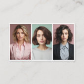 トリプルフォトスタイリストソーシャルメディア、プロフィール写真 名刺 (正面)