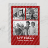 トリプルフォトホリデーカード シーズンカード (正面/裏面)